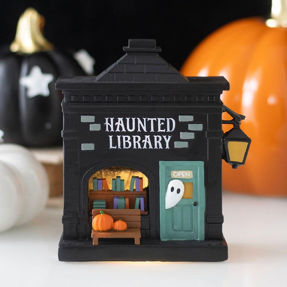 Something Different - Haunted Library LED Light Up Decoration Figurine - Multicolours
